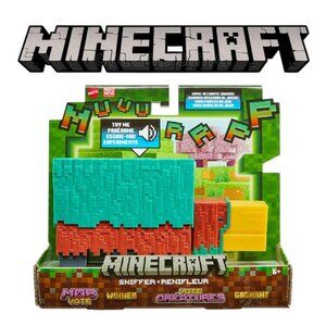 NEW Mattel Minecraft Sniffer Action Figure with Sounds & Pixelated Design 7" sca